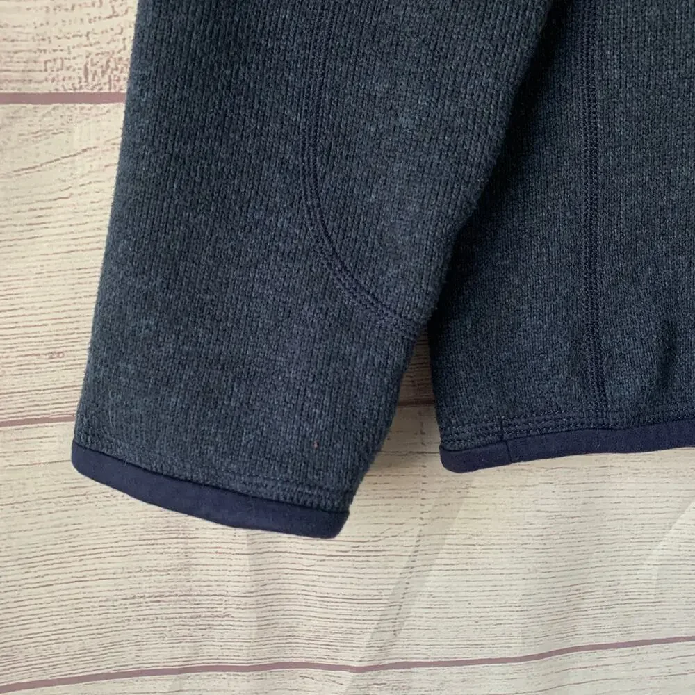 Patagonia Men's Better Sweater 1/4 Zip Fleece Pullover Jacket Navy Blue Size S